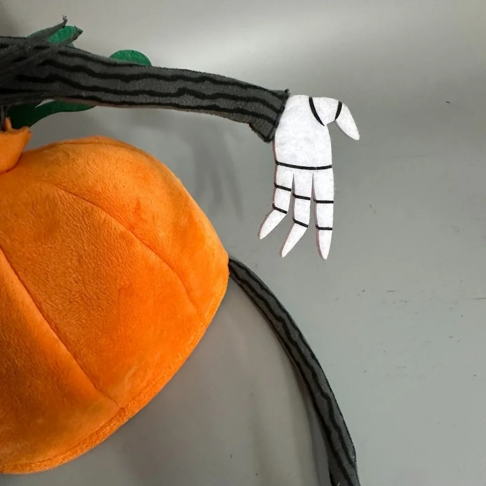 Disney Parks Jack Skellington Plush Pumpkin Hat Nightmare Christmas Halloween